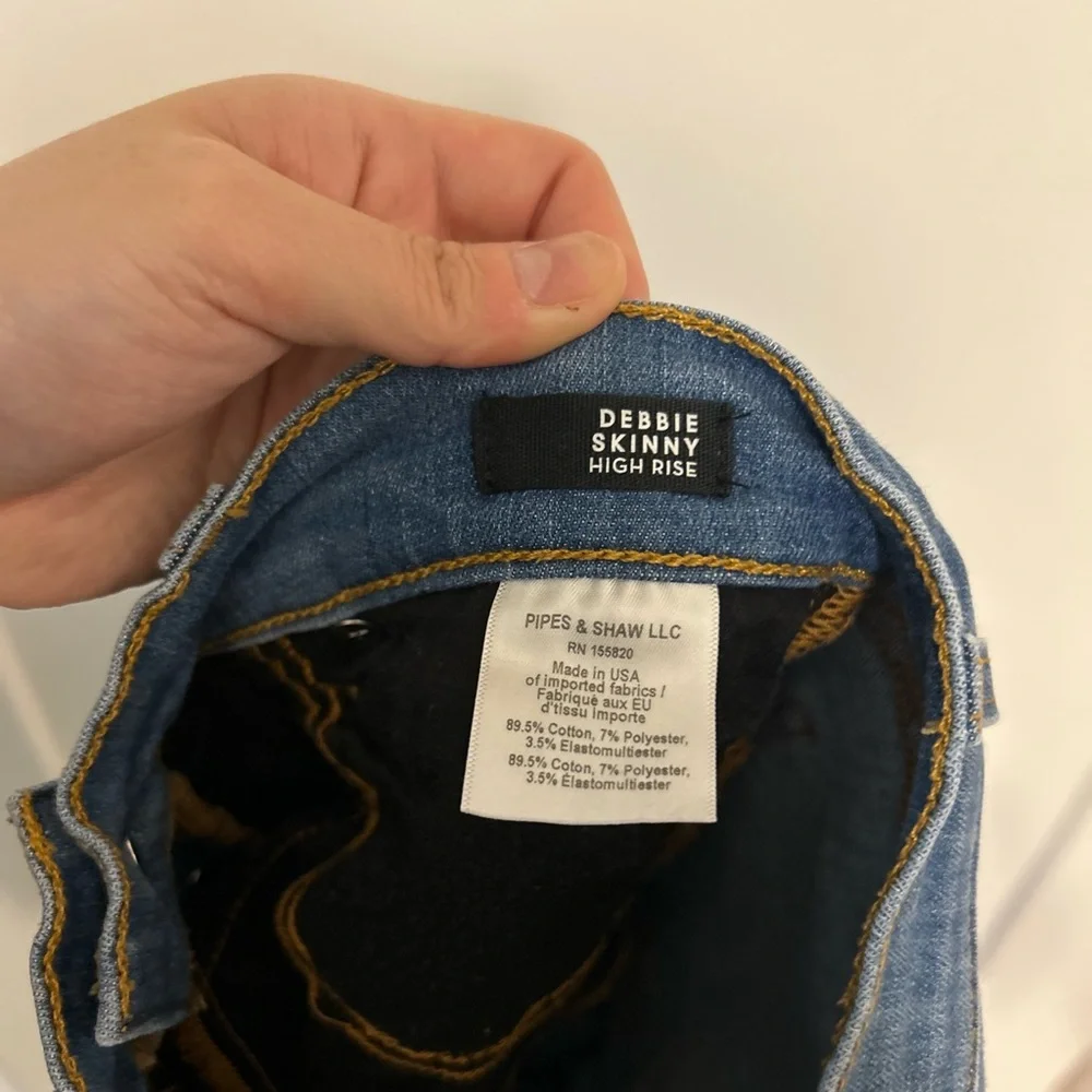 Veronica Beard Debbie High-Rise Skinny Blue Jeans